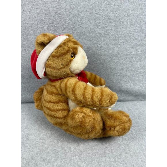 Vintage Applause Cat Kitty Kringles Plush Stuffed Animal 10" 1993 Christmas - Picture 3 of 4